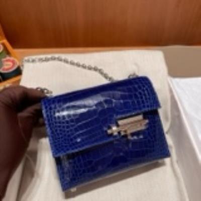 wholesale quality hermes verrou 17 allligator blue electric phw